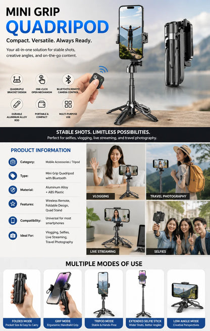 Mini Grip Quadripod