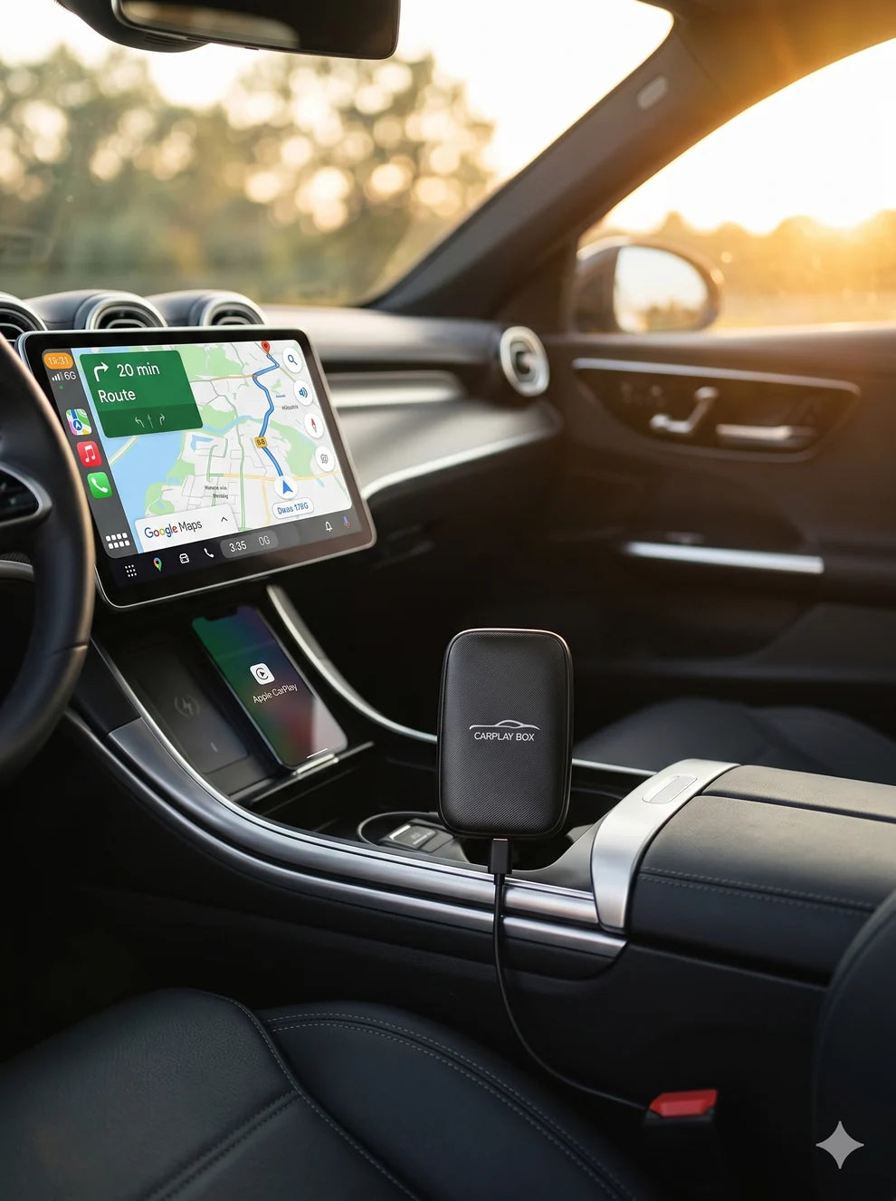 CarPlay Box – محول CarPlay ذكي لاسلكي لأجهزة iPhone و Android | توصيل وتشغيل
